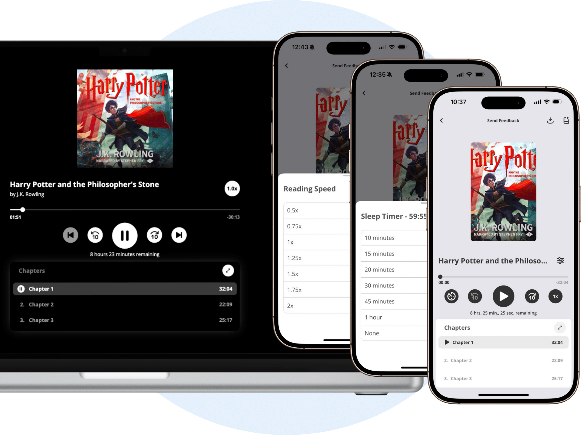 ePlatform's Audiobooks are fully customisable for every student's needs