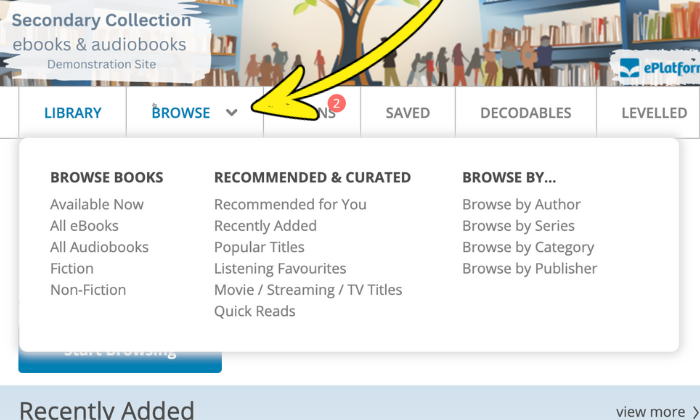 Smarter book browsing for ebooks and audiobooks
