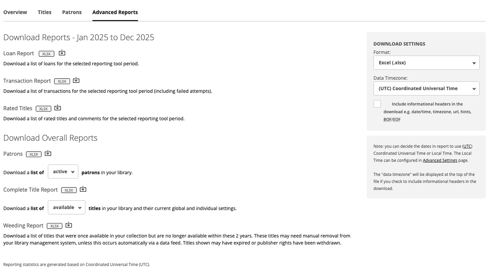 Analytics Advanced Reports