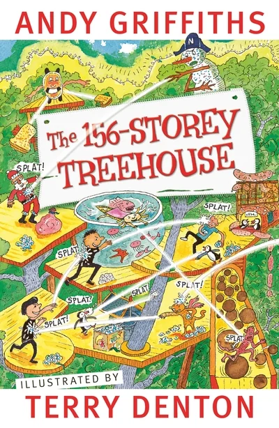 The 156-Storey Treehouse book cover by Andy Griffiths and Terry Denton
